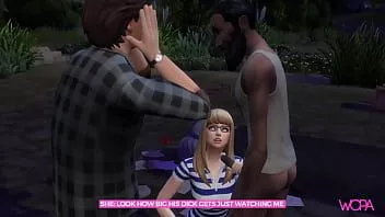 Play [trailer] blonde having sex with homeless in front of her boyfriend