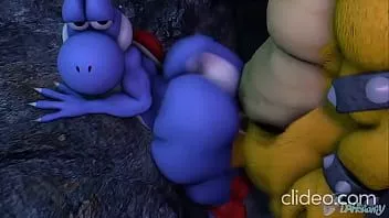 play Bowser folla duro el culo grueso de yoshi
