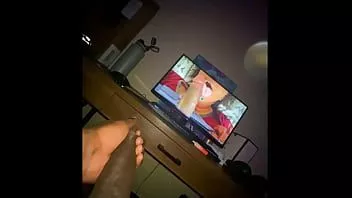 Play Watching my own porn & jerking off with lotion